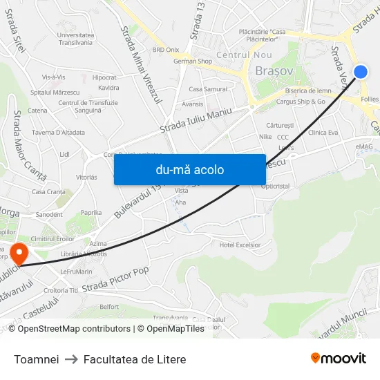 Harta de Toamnei către Facultatea de Litere