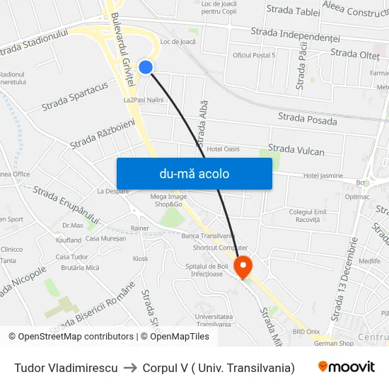 Harta de Tudor Vladimirescu către Corpul V ( Univ. Transilvania)