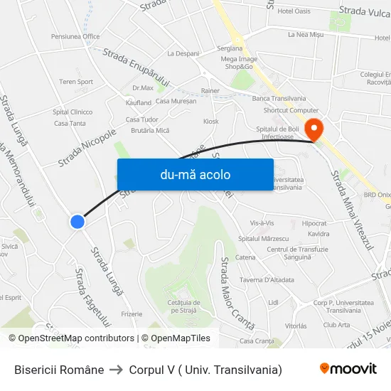 Harta de Bisericii Române către Corpul V ( Univ. Transilvania)