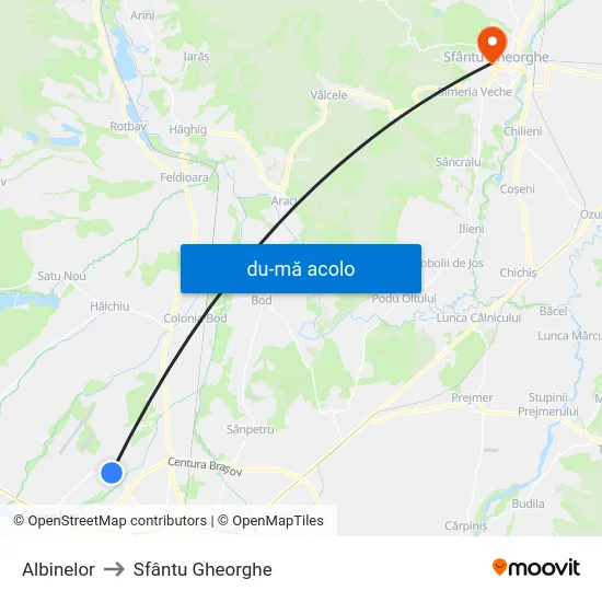 Harta de Albinelor către Sfântu Gheorghe