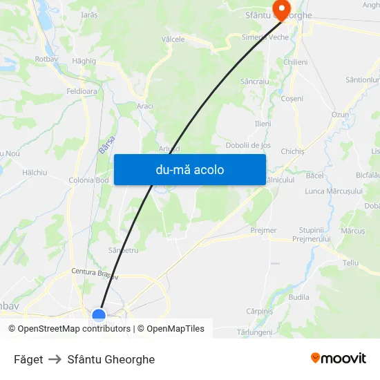 Harta de Făget către Sfântu Gheorghe
