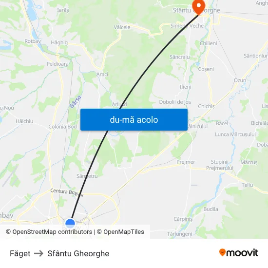 Harta de Făget către Sfântu Gheorghe