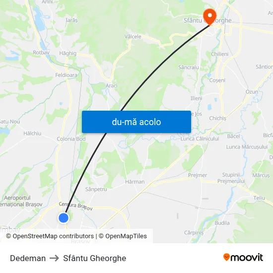 Harta de Dedeman către Sfântu Gheorghe