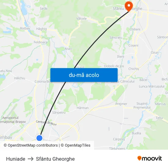 Harta de Huniade către Sfântu Gheorghe