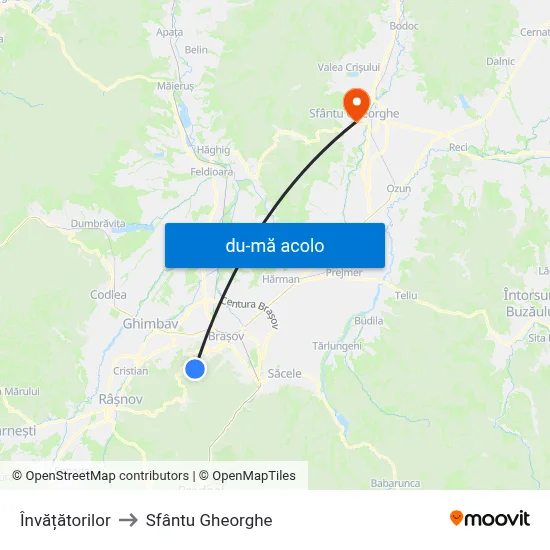 Harta de Învățătorilor către Sfântu Gheorghe