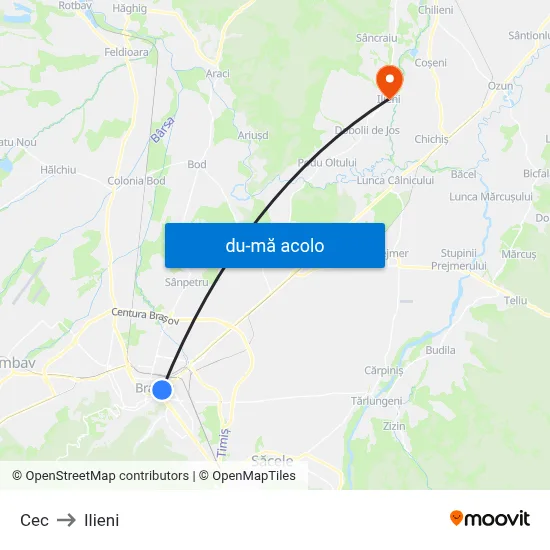 Harta de Cec către Ilieni