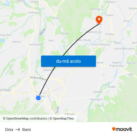 Harta de Onix către Ilieni