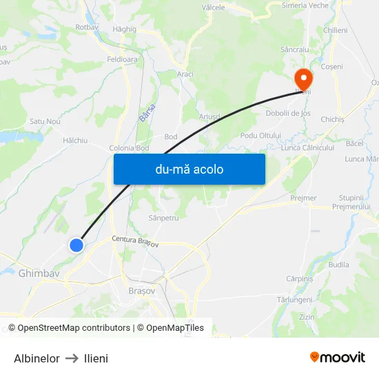 Harta de Albinelor către Ilieni