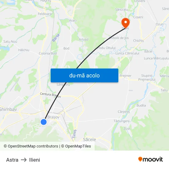 Harta de Astra către Ilieni