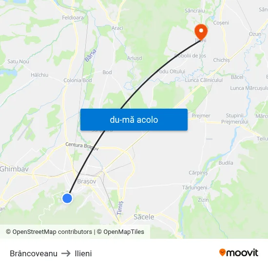 Harta de Brâncoveanu către Ilieni