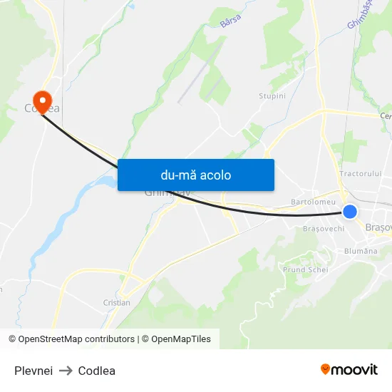 Harta de Plevnei către Codlea