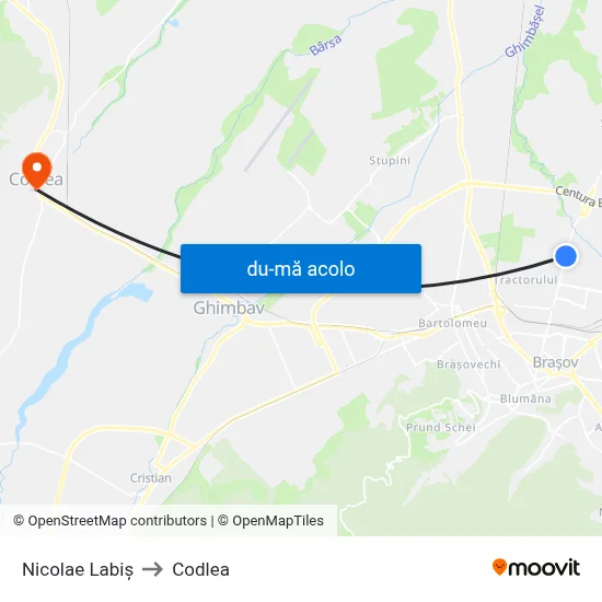 Harta de Nicolae Labiș către Codlea