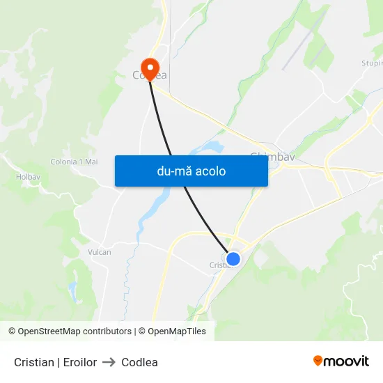 Harta de Cristian | Eroilor către Codlea