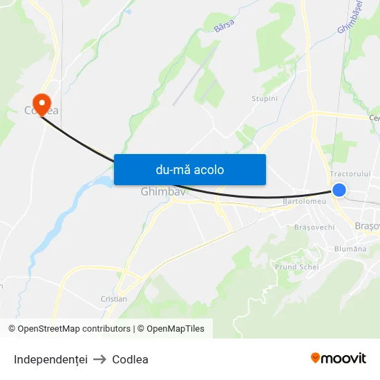 Harta de Independenței către Codlea