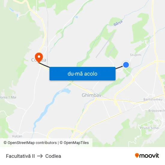 Harta de Facultativă II către Codlea