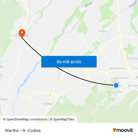 Harta de Warthe către Codlea