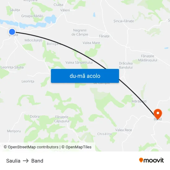 Harta de Saulia către Band