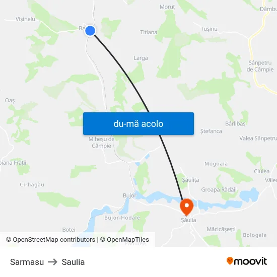 Harta de Sarmasu către Saulia
