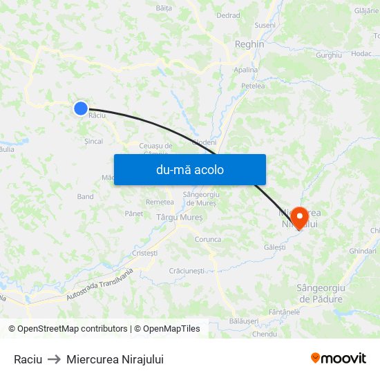 Harta de Raciu către Miercurea Nirajului