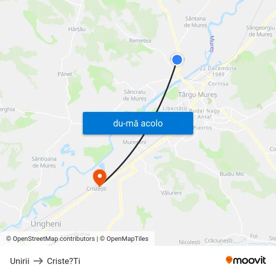 Harta de Unirii către Criste?Ti