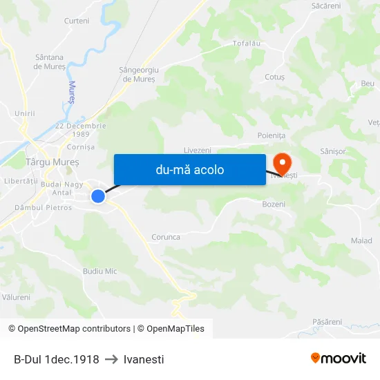 Harta de B-Dul 1dec.1918 către Ivanesti