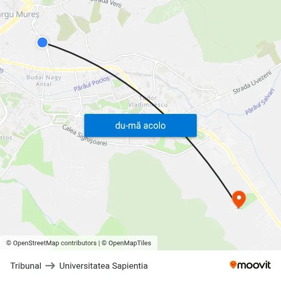 Harta de Tribunal către Universitatea Sapientia