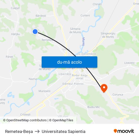 Harta de Remetea-Beșa către Universitatea Sapientia