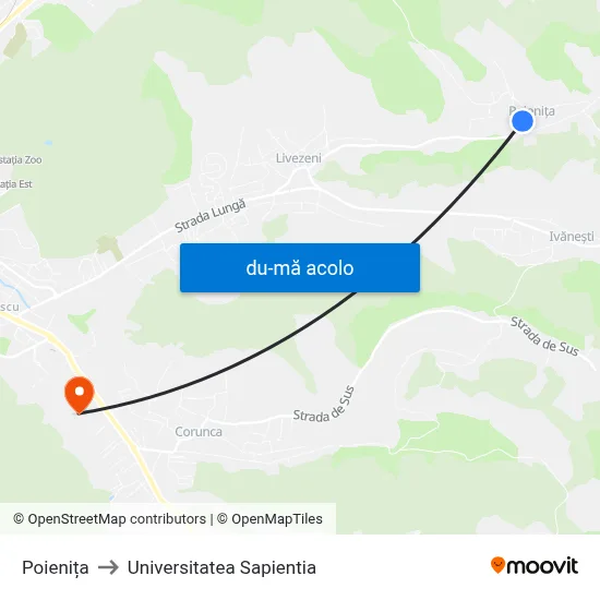 Harta de Poienița către Universitatea Sapientia