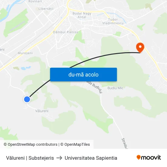 Harta de Vălureni | Substejeris către Universitatea Sapientia