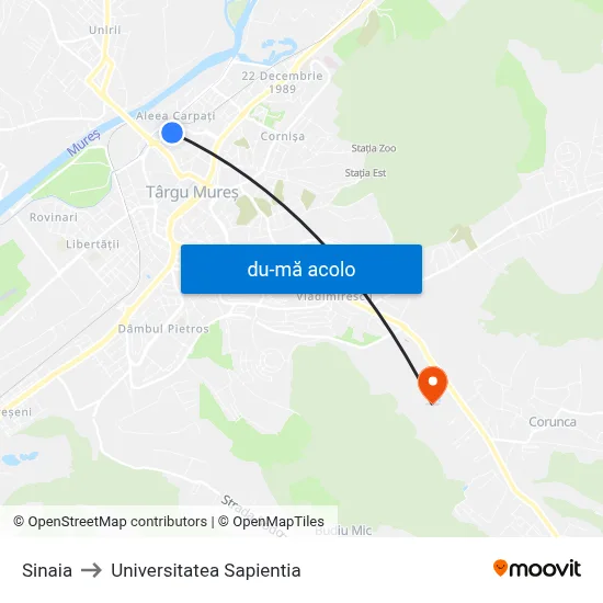 Harta de Sinaia către Universitatea Sapientia