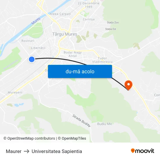 Harta de Maurer către Universitatea Sapientia