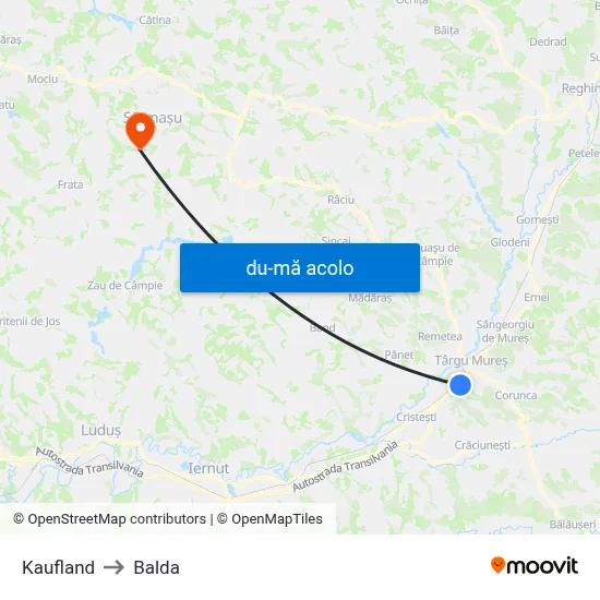 Harta de Kaufland către Balda