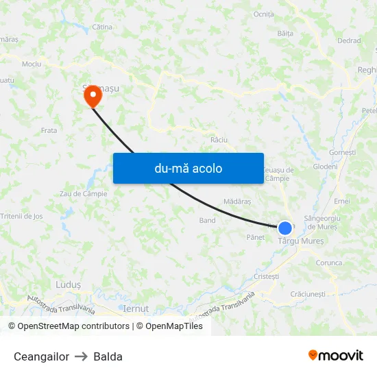 Harta de Ceangailor către Balda