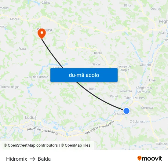 Harta de Hidromix către Balda