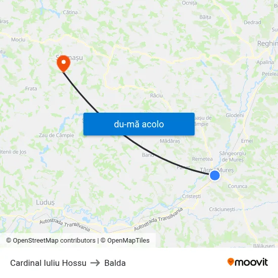 Harta de Cardinal Iuliu Hossu către Balda