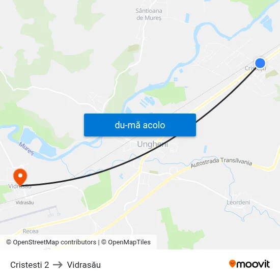 Harta de Cristesti 2 către Vidrasău