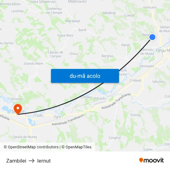 Harta de Zambilei către Iernut