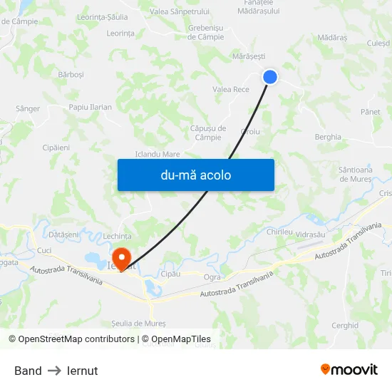 Harta de Band către Iernut