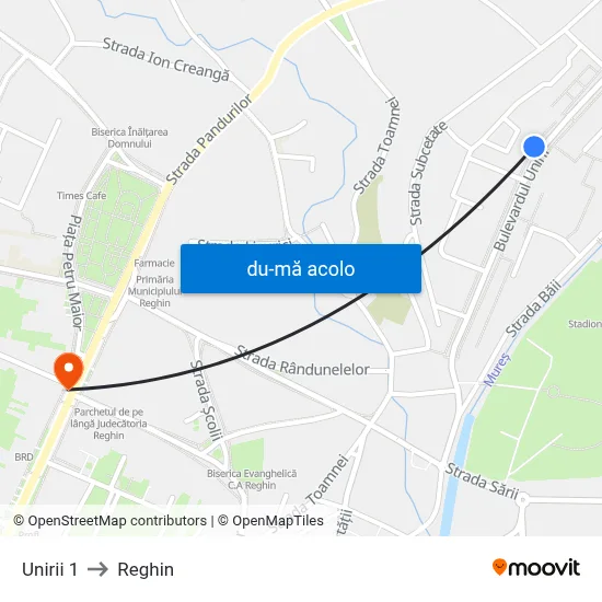 Harta de Unirii 1 către Reghin