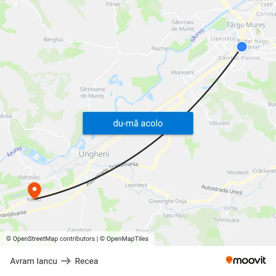 Harta de Avram Iancu către Recea