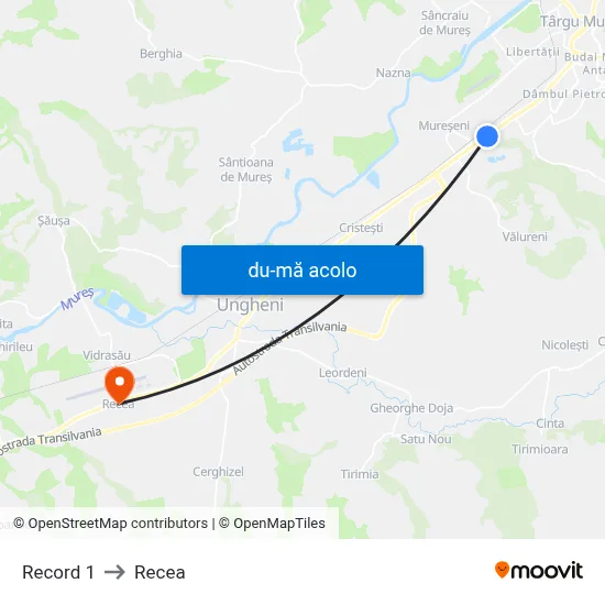 Harta de Record 1 către Recea