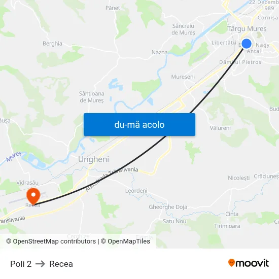 Harta de Poli 2 către Recea