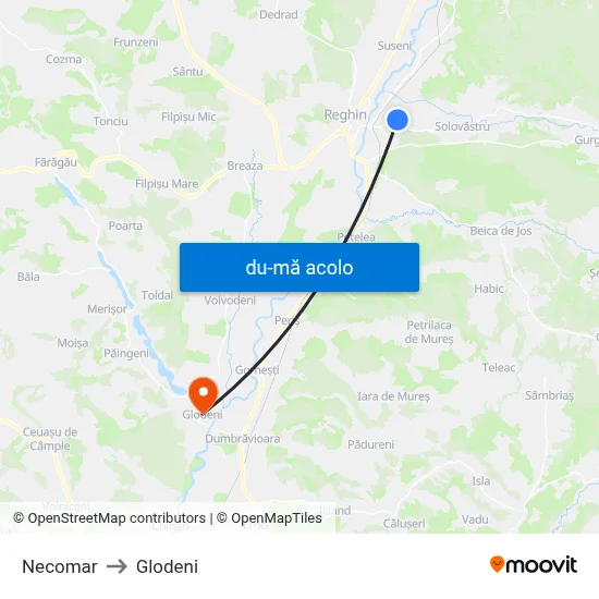 Harta de Necomar către Glodeni