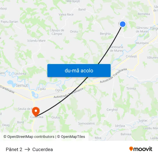 Harta de Pănet 2 către Cucerdea