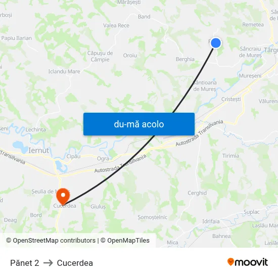 Harta de Pănet 2 către Cucerdea