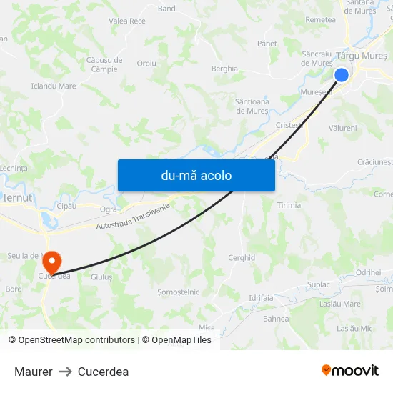 Harta de Maurer către Cucerdea