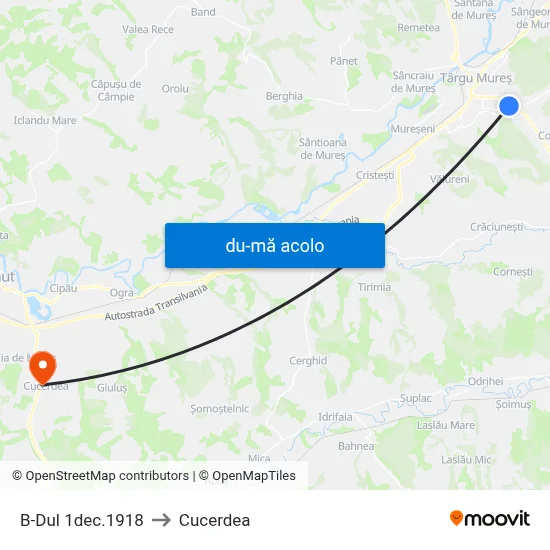 Harta de B-Dul 1dec.1918 către Cucerdea