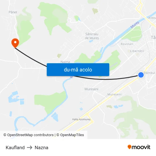 Harta de Kaufland către Nazna