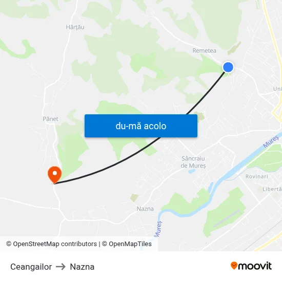 Harta de Ceangailor către Nazna