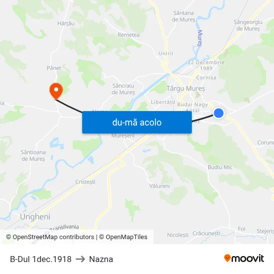 Harta de B-Dul 1dec.1918 către Nazna